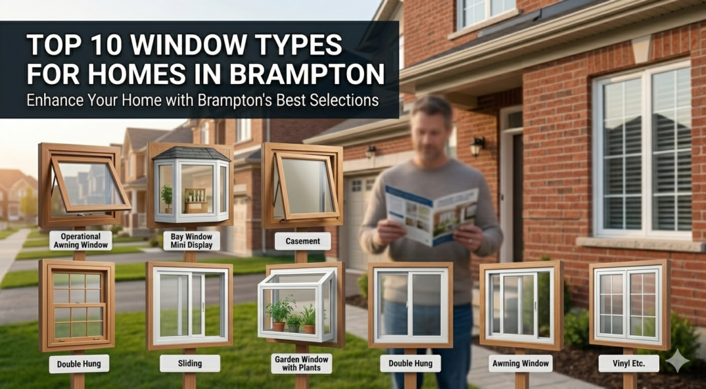 10 Window Types for Homes in Brampton