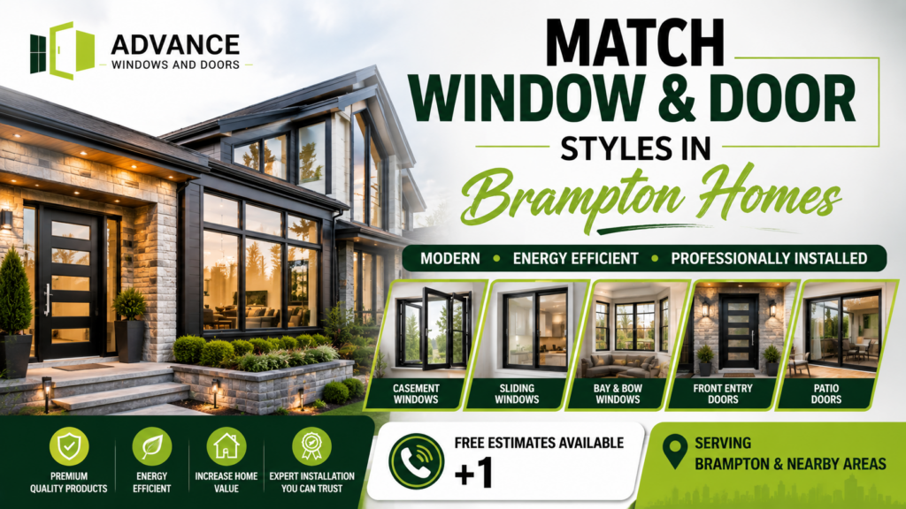 Match Window & Door Styles in Brampton Homes