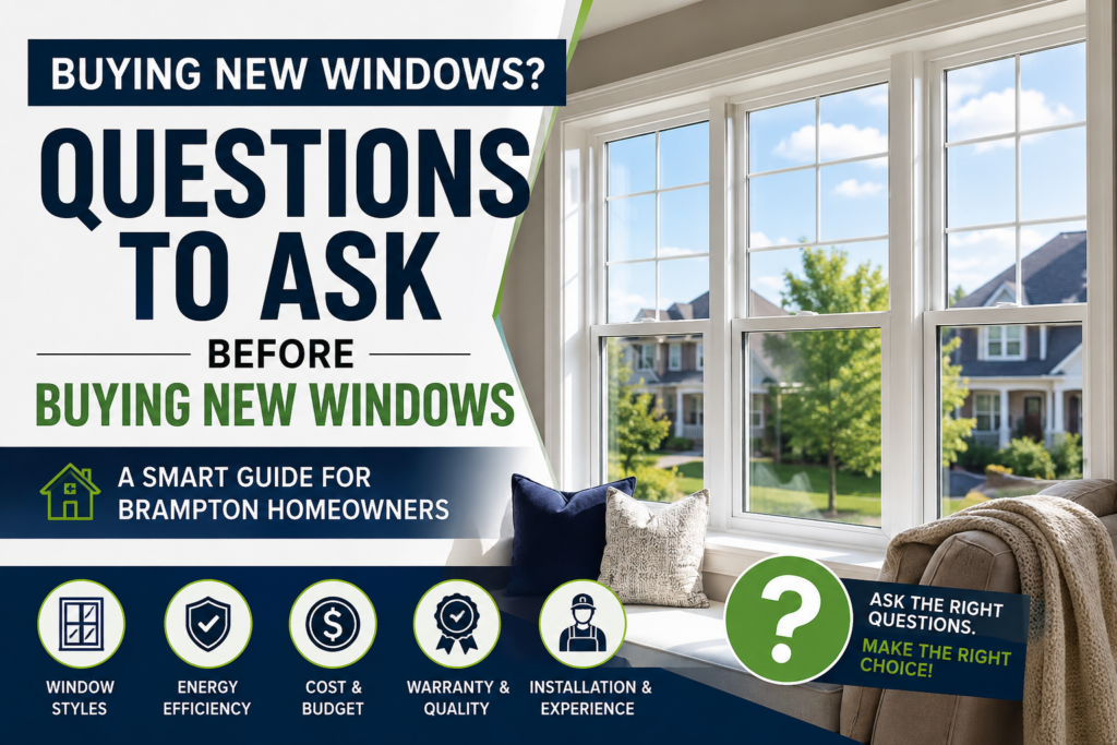 Questions to Ask Before Buying New Windows in Brampton