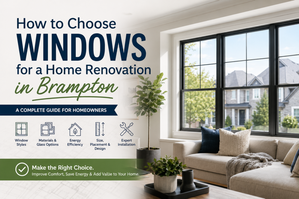 Windows for a Home Renovation in Brampton