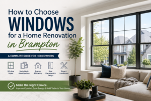 Windows for a Home Renovation in Brampton
